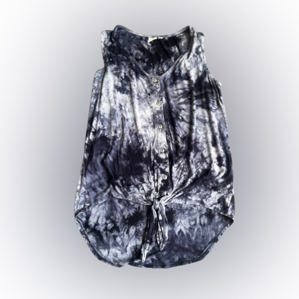 Saint Tropez West Sleeveless Button Down Top - Size Medium